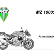 MZ-1000 SF Fahrerhandbuch-Bedienungsanleitung