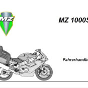 MZ-1000 ST Fahrerhandbuch-Bedienungsanleitung