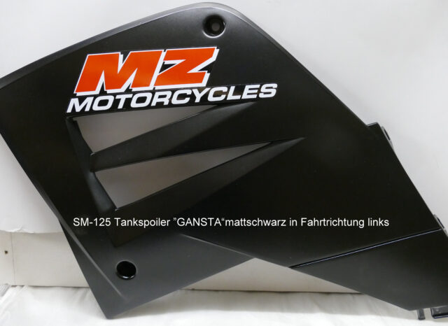 Tankspoiler links Gangsta mattschwarz 125 SM